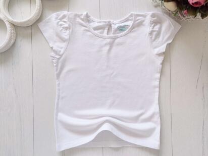 2,3 роки, зріст 98 Біла футболка дівчинці
