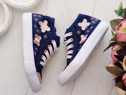 23 (14,5 см) Джинсові хайтопи на блискавці та резинках