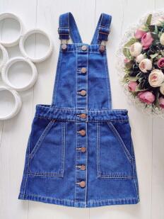 4,5 лет, рост 104,110 Джинсовый сарафан