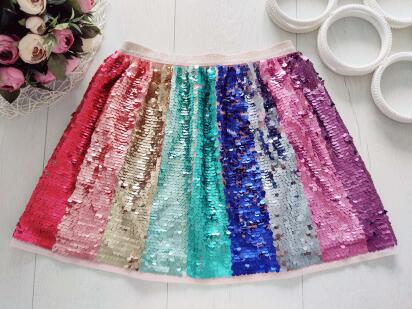 7,8 років, зріст 128 Блискуча спідниця в паєтках