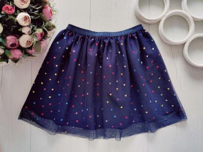 4,6 років, зріст 110,116 Красива спідниця фатин у сердечках