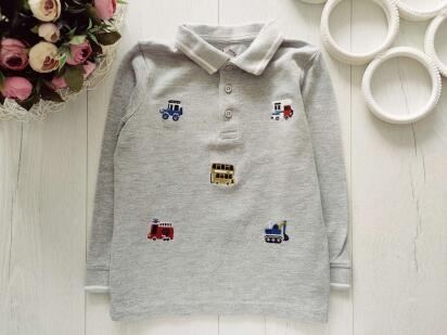 2,3 роки, зріст 92 Поло хлопчикові довгий рукав