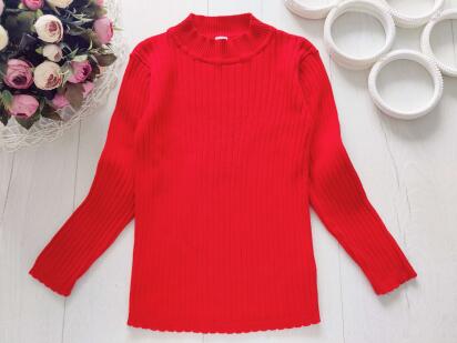 5,6 лет, рост 110,116 Вязаная водолазка котон