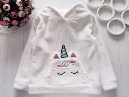 6,8 лет, рост 122,128 Теплое худи- меховушка