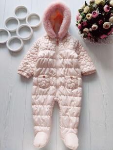 6,9 мес, рост 68,74 Теплый комбинезон на синтепоне