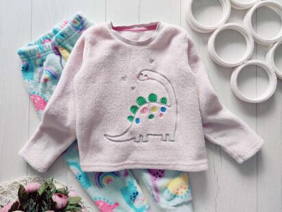 3,4 роки, зріст 98,104 Тепла піжама для дівчинки