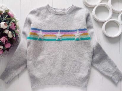 8,9 лет, рост 134 Натуральный свитер 100% кашемир