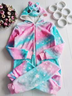 13,14 років, зріст 158 Теплий махровий кігурумі єдиноріг