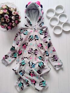 7,8 років, зріст 122,128 Теплий махровий кігурумі з міккі