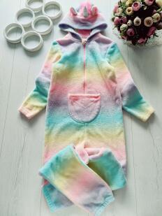 6,8 років, зріст 122,128 Теплий махровий кігурумі поні єдиноріг