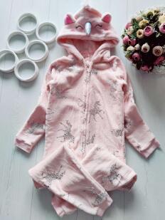 8,9 років, зріст 128,134 Теплий махровий кігурумі поні єдиноріг