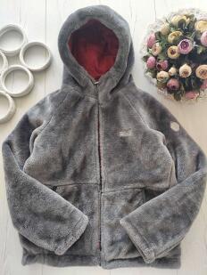 11,12 лет, рост 152 Теплая двосторонняя курточка