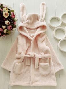 9,12 міс, зріст 74,80 Теплий махровий халат зайчик Mamas & Papas