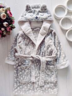 2,3 роки, зріст 92,98 Теплий махровий хлат із вушками