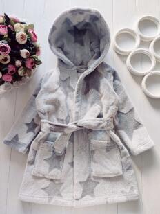 1,5,2 роки, зріст 92 Теплий махровий хлат у зірках