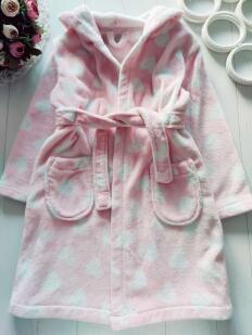 7,8 років, зріст 122,128 Теплий махровий хлат у сердечках