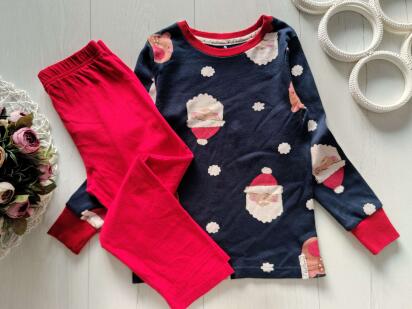 5,6 років, зріст 110,116 Новорічна трикотажна дитяча піджама