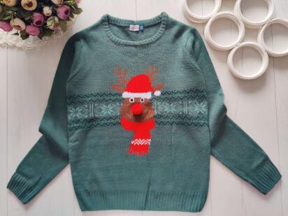 9,10 років, зріст 134,140 Новий новорічний светр з оленем