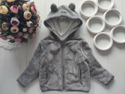2 года, рост 92 Теплая кофта на молнии