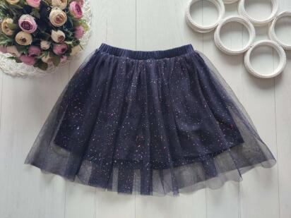 5,6 років, зріст 110,116 Темно синя спідниця фатин