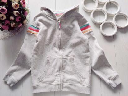11,12 лет, рост 146,152 Теплая кофта на молнии на флисе для девочки