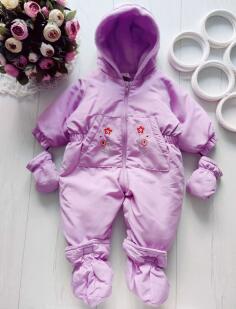 3 міс, зріст 62 Комбінезон на синтепоні для дівчинки