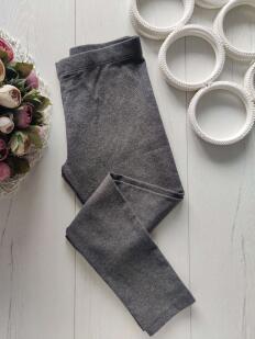 9 лет, рост 134 Темно серые детские лосины