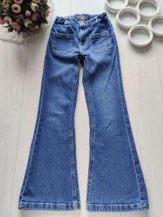 9,10 лет, рост 134,140 Модные стретчевые джинсы для девочки