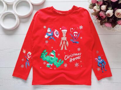 4,5 лет, рост 104,110 Новогодний реглан спайдермен