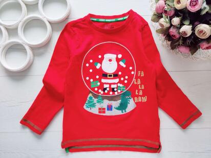 5,6 лет, рост 116 Новогодний реглан санта