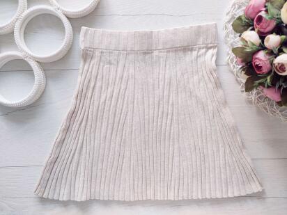 8,10 лет, рост 134,140 Детская юбка беж