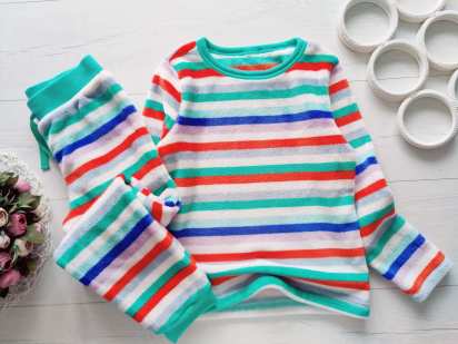 8 років, зріст 128 Тепла дитяча махрова піжама