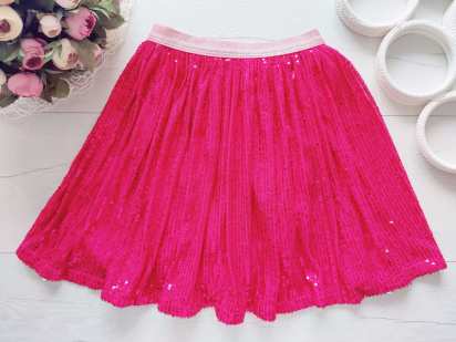 5 років, зріст 110 Рожева блискуча дитяча спідниця