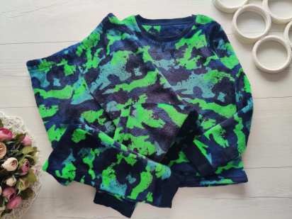 9,10 років, зріст 134,140 Тепла махрова піжама для хлопчика