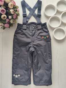 6,12 міс, зріст 74,80 Зимовий напівкомбінезон на синтепоні