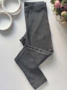 7 років, зріст 122 Темно сірі дитячі лосини