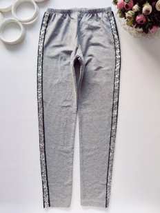 11,12 років, зріст 146,152 Лосини з блискучими лампасами з паєток