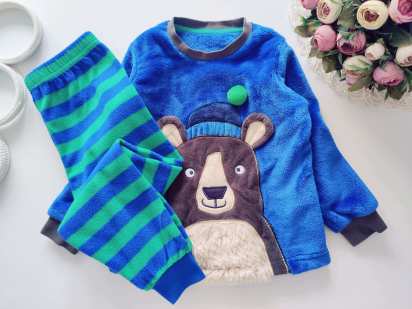 2-4 роки, зріст 92-104 Тепла дитяча набірна піжама