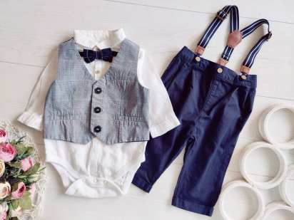 3,6 міс, зріст 68 Гарний ошатний дитячий костюм для хлопчика