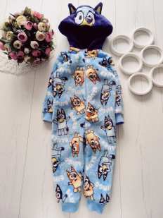 18,24 міс, зріст 92 Тепле махрове кігурумі Bluey bingo