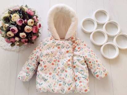 6,9 міс, зріст 68 Тепла курточка на сіетпоні