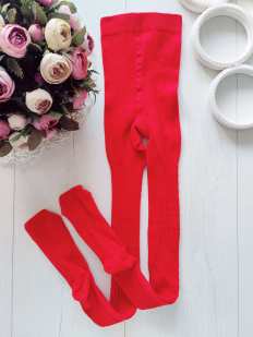 7,8 років, зріст 122,128 Червоні дитячі колготки