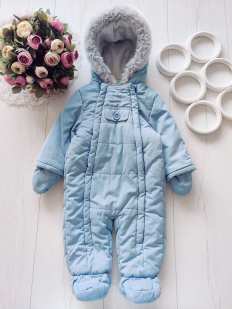 6-9 міс, Теплий комбінезон на сіетнепоні для хлопчика