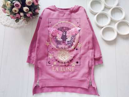 6 років, зріст 116 Тепла туніка-сукня на флісі