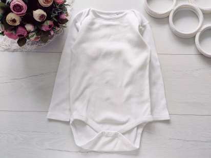 2,3 роки, зріст 98 Біле боді в рубчик