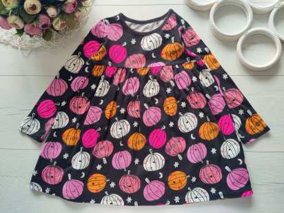 2,3 роки, зріст 92,98 Трикотажна дитяча сукня з рукавами