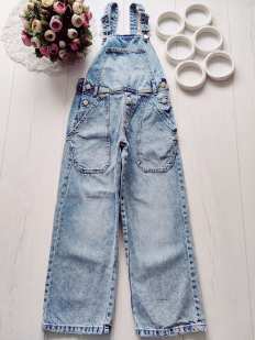 9 років, зріст 134 Джинсовий комбінезон