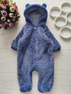 3,6 міс, зріст 68 Пухнастий комбінезон