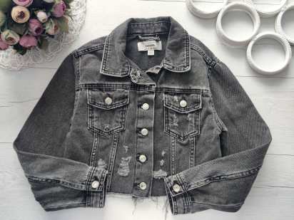 10,11 років, зріст 140,146 Модна дитяча джинсовка для дівчинки