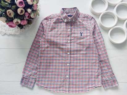 6,7 років, зріст 122 Красива сорочка в клітинку